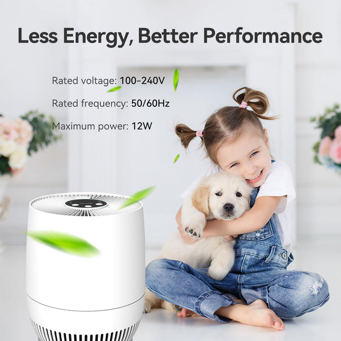 Air Purifiers for Bedroom Pets in Home, with True H13 HEPA Filter for Office Living Room Kitchen